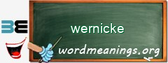 WordMeaning blackboard for wernicke